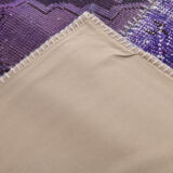 Purple tones vintage patchwork rug 304x215cm