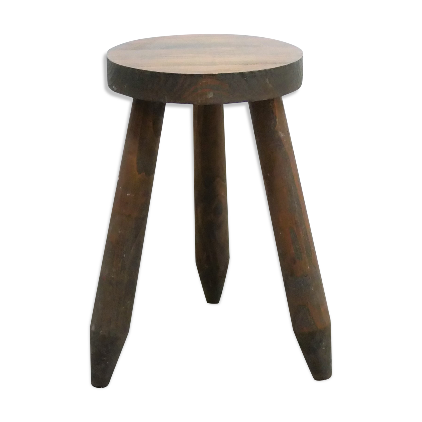 Vintage wooden tripod stool