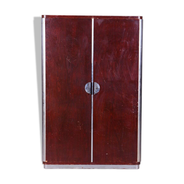 Bauhaus Wardrobe in Walnut attributed to Vichr and Spol, 1930s