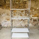 Vintage wall system with 5 modular shelves for BHV