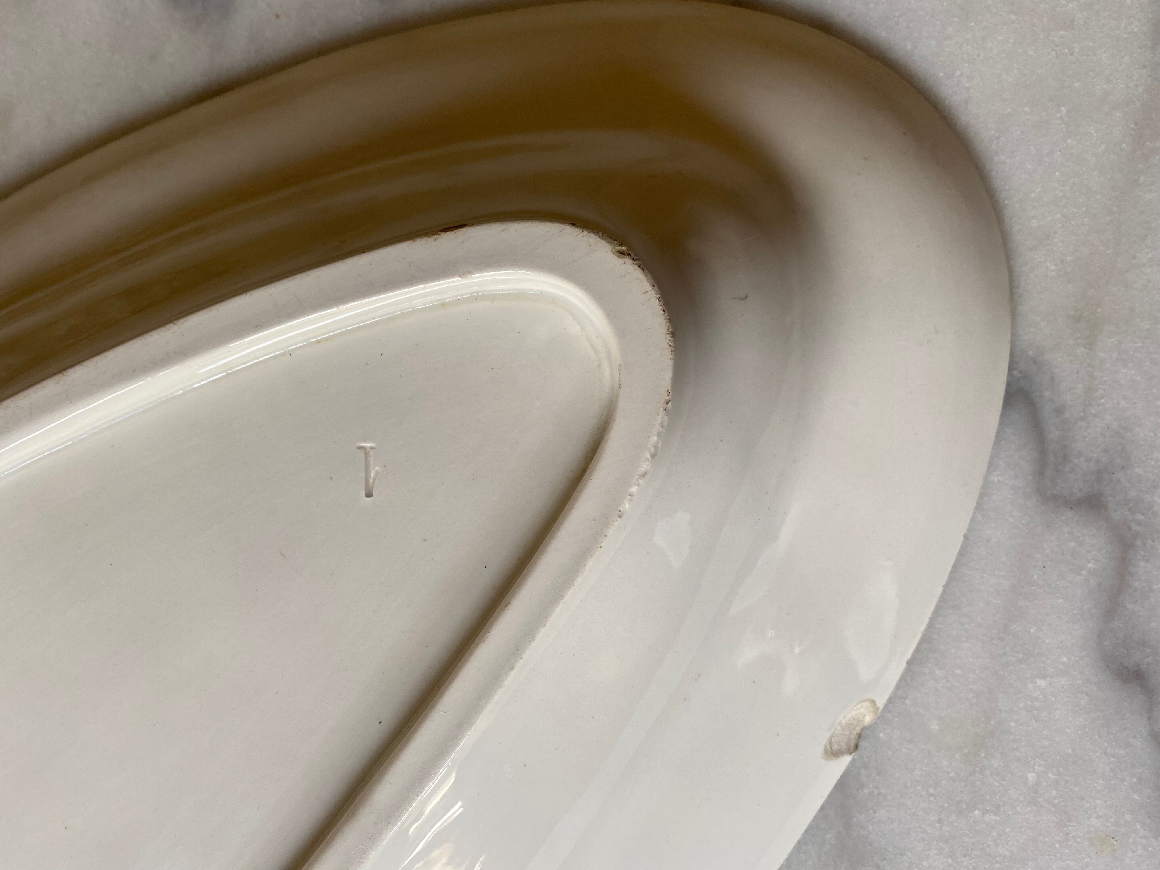 Dish Sarreguemines Digoin 68 cm