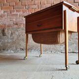 Piece of furniture with scandinavian teak sewing 1950