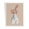 Illustration "buste en fleur" par noums atelier