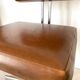 Vintage industrial office chair in skaï