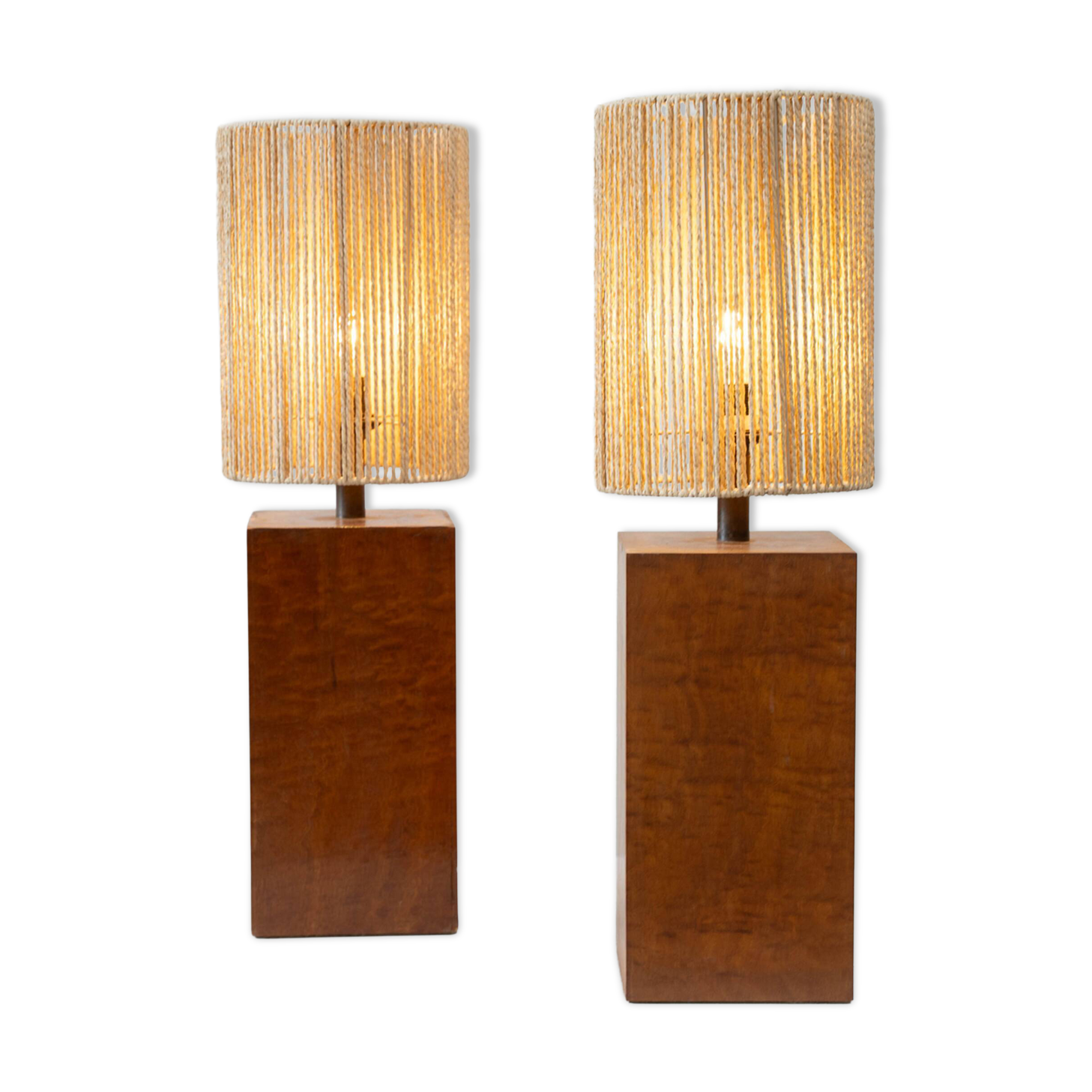 Set of two French table lamps