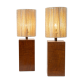 Set of two French table lamps