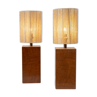 Set of two French table lamps