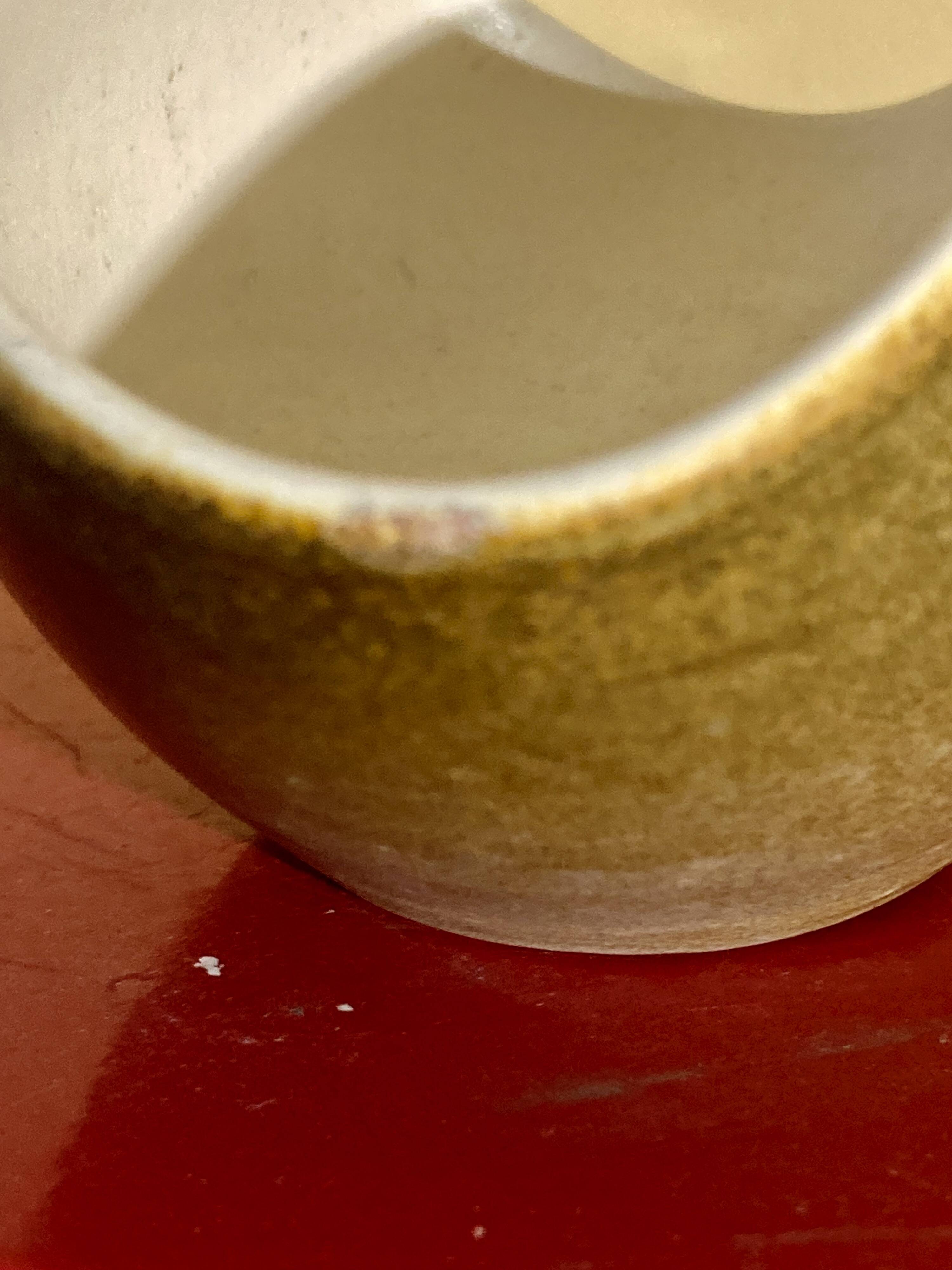 Greyish yellow bowl by Suzanne Ramié (1905-1974) and Atelier Madoura (XX) Bowl -Madoura