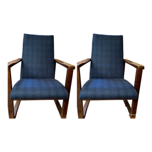 paire de fauteuils vintage