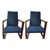 Paire de fauteuils vintage