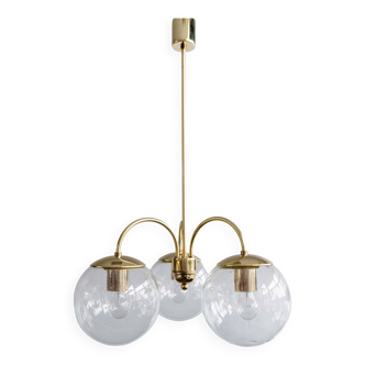 Vintage chandelier made by NP Lustry Kamenický Šenov in Czechoslovakia in the 1970s.
