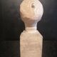 Statue bust face woman Africa Guinea XXth Konakry art