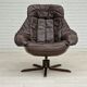 1970s, Vintage Danish leather armchair by H.W.Klein, original condition.
