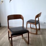 Pair of Baumann Sleigh chairs