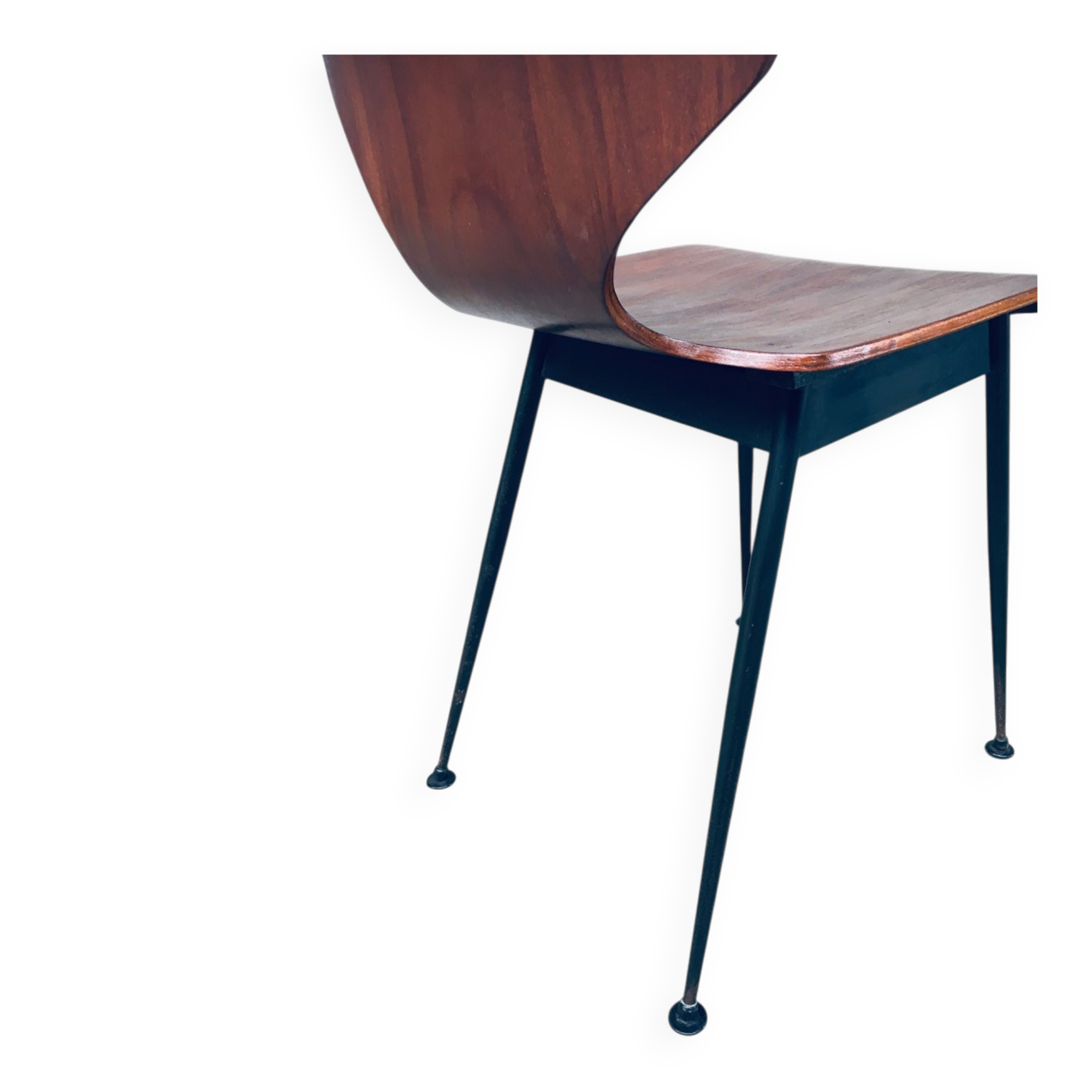 Mid-Century Modern Plywood Side Chairs attributed to Carlo Ratti for Legni Curvati, Italy, 1950s, Set of 3