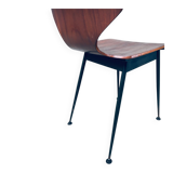 Mid-Century Modern Plywood Side Chairs attributed to Carlo Ratti for Legni Curvati, Italy, 1950s, Set of 3