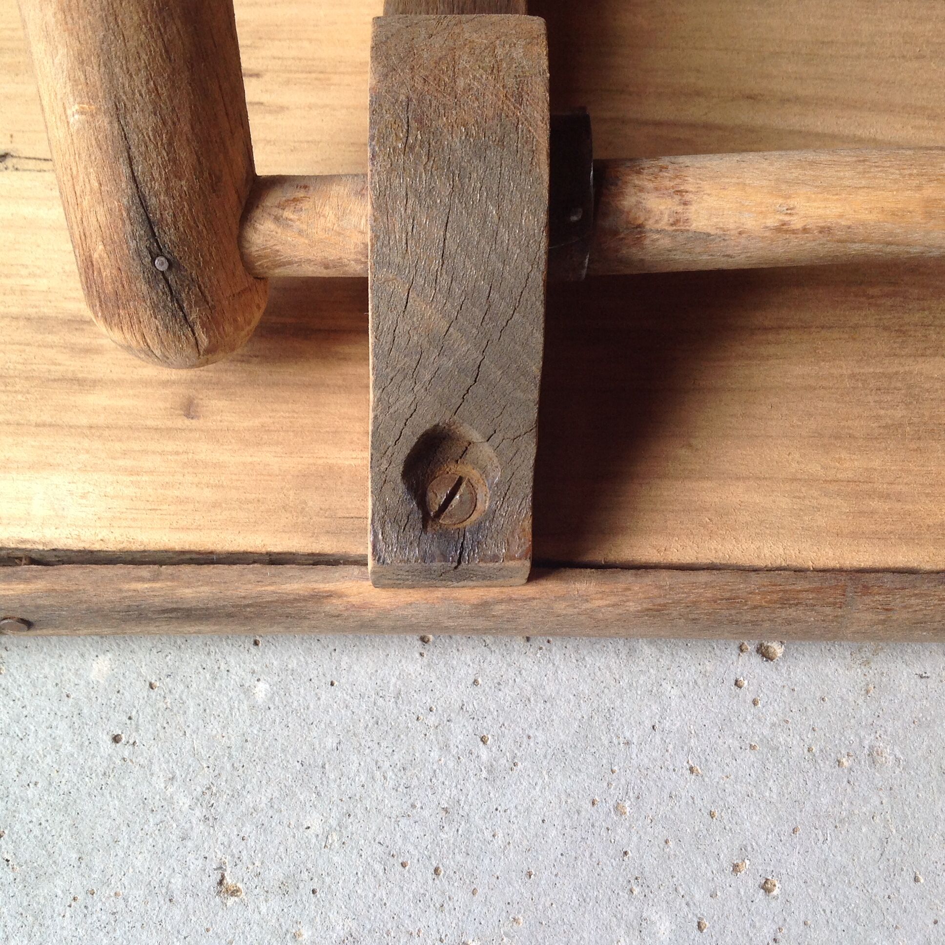 Wooden folding table