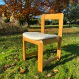6 vintage chairs Scandinavian design Guilleumas