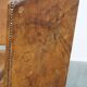 Set of 4 antique wooden and sheepskin leather dining chairs
