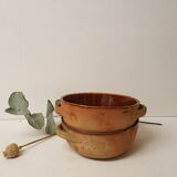 Glazed terracotta bowl duo