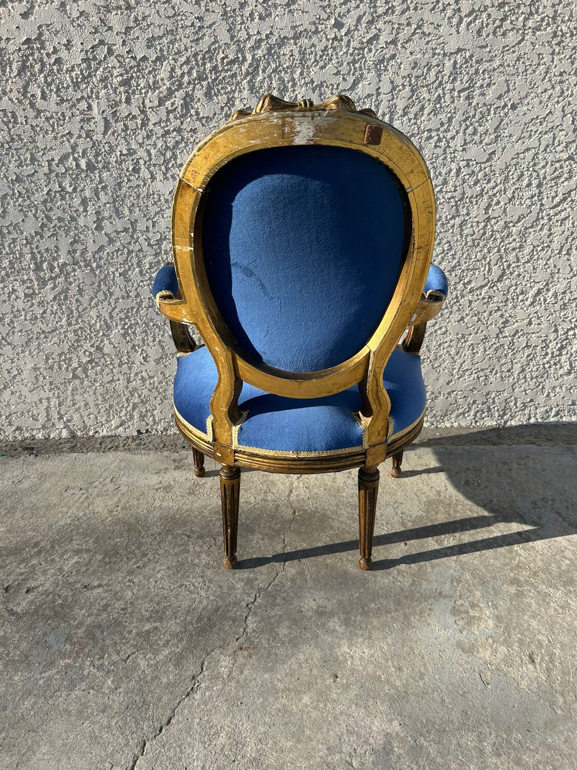Fauteuil médaillon styl louis XVI