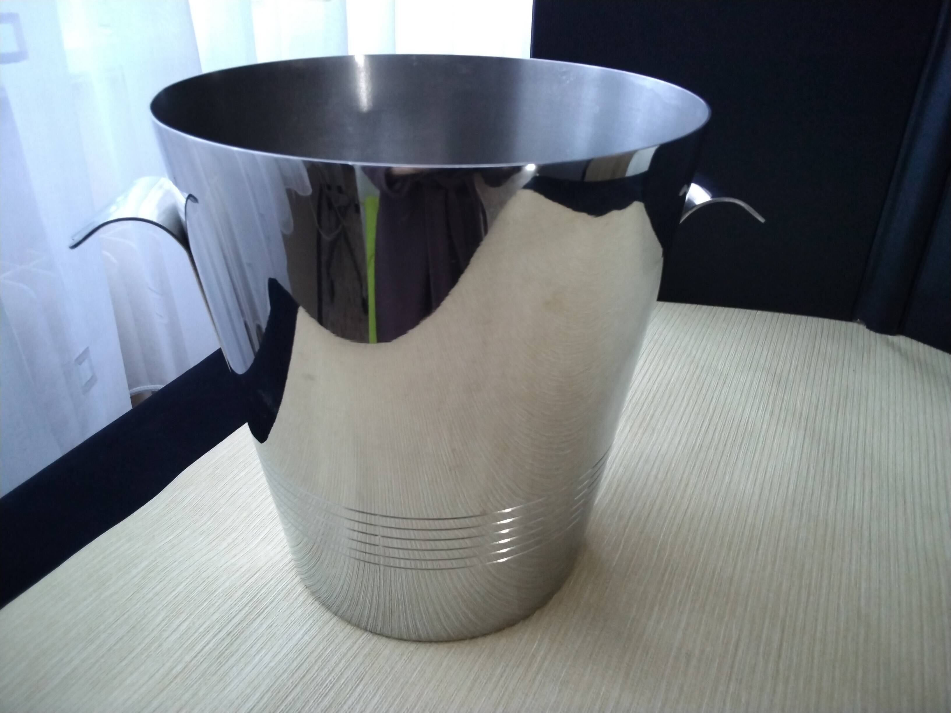 Létang and Rémy stainless steel champagne bucket