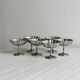 Lot de 6 coupelles vintage en inox