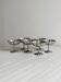 Set of 6 vintage stainless steel bowls