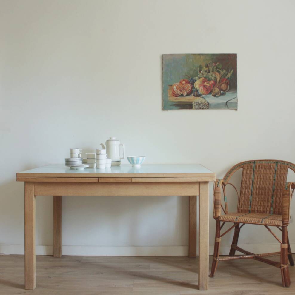 Vintage extendable table 224cm/81cm