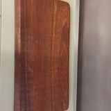 Plateau rectangulaire en bois exotique 1950