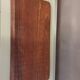 Plateau rectangulaire en bois exotique 1950