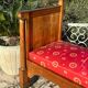 19th Century Empire Period Solid Walnut Daybed