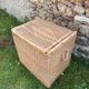 Vintage rattan and wicker trunk, chest