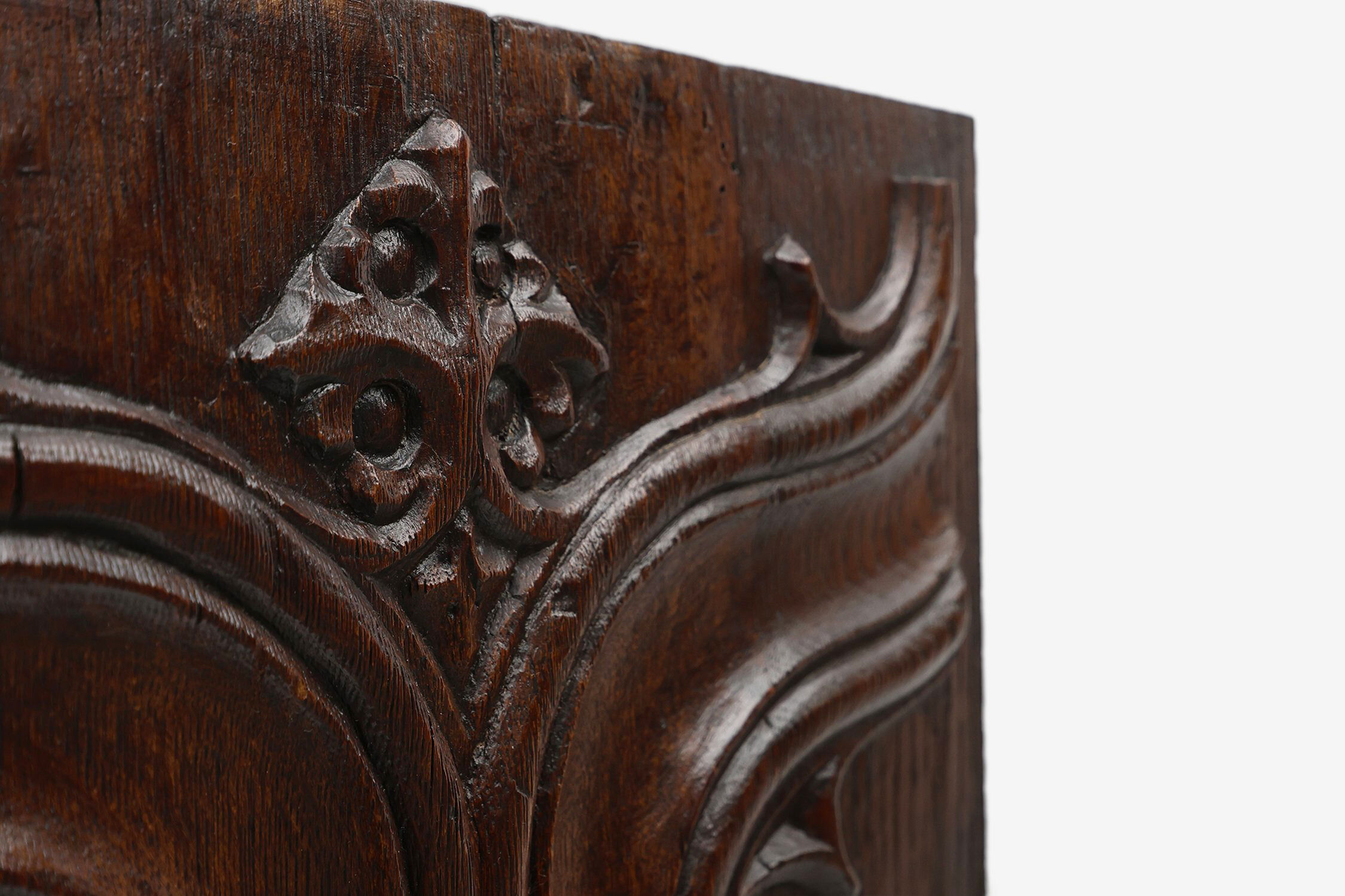 Gothic Oak Sculpted Panel, Belgium, 16th century