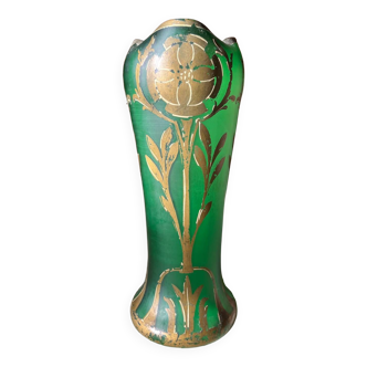 Legras art nouveau trefoil vase