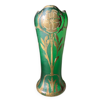 Vase trilobé  Legras  art nouveau