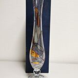 Soliflore vase in Cristal de Paris selection MF. stained glass effect with Box