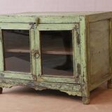 Small old Burmese piece of furniture in solid teak