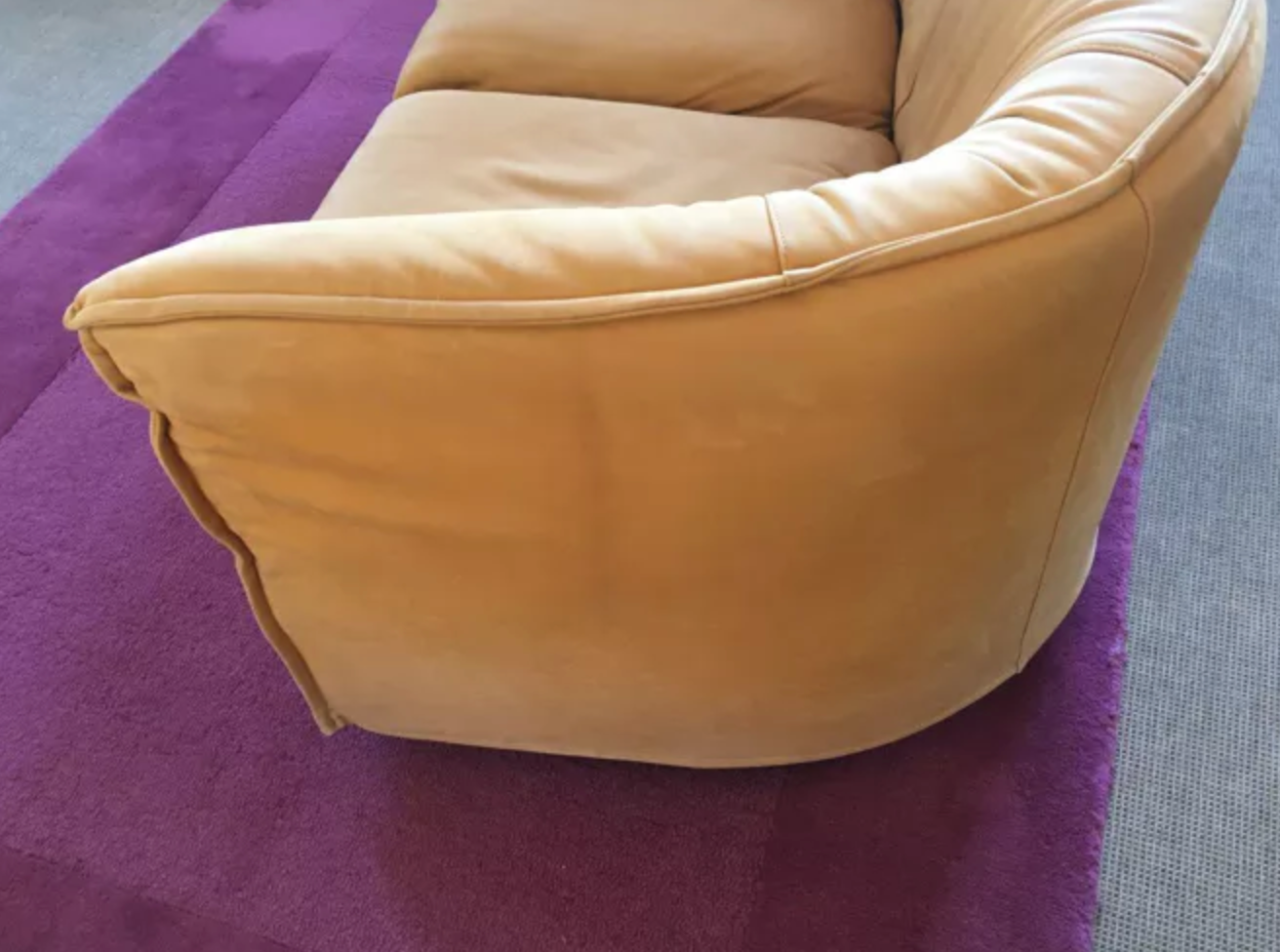 Alcantara leather sofa 2 places