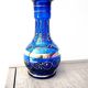 Vase en verre bleu