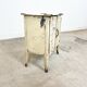 Vintage industrial painted metal nightstand cabinet