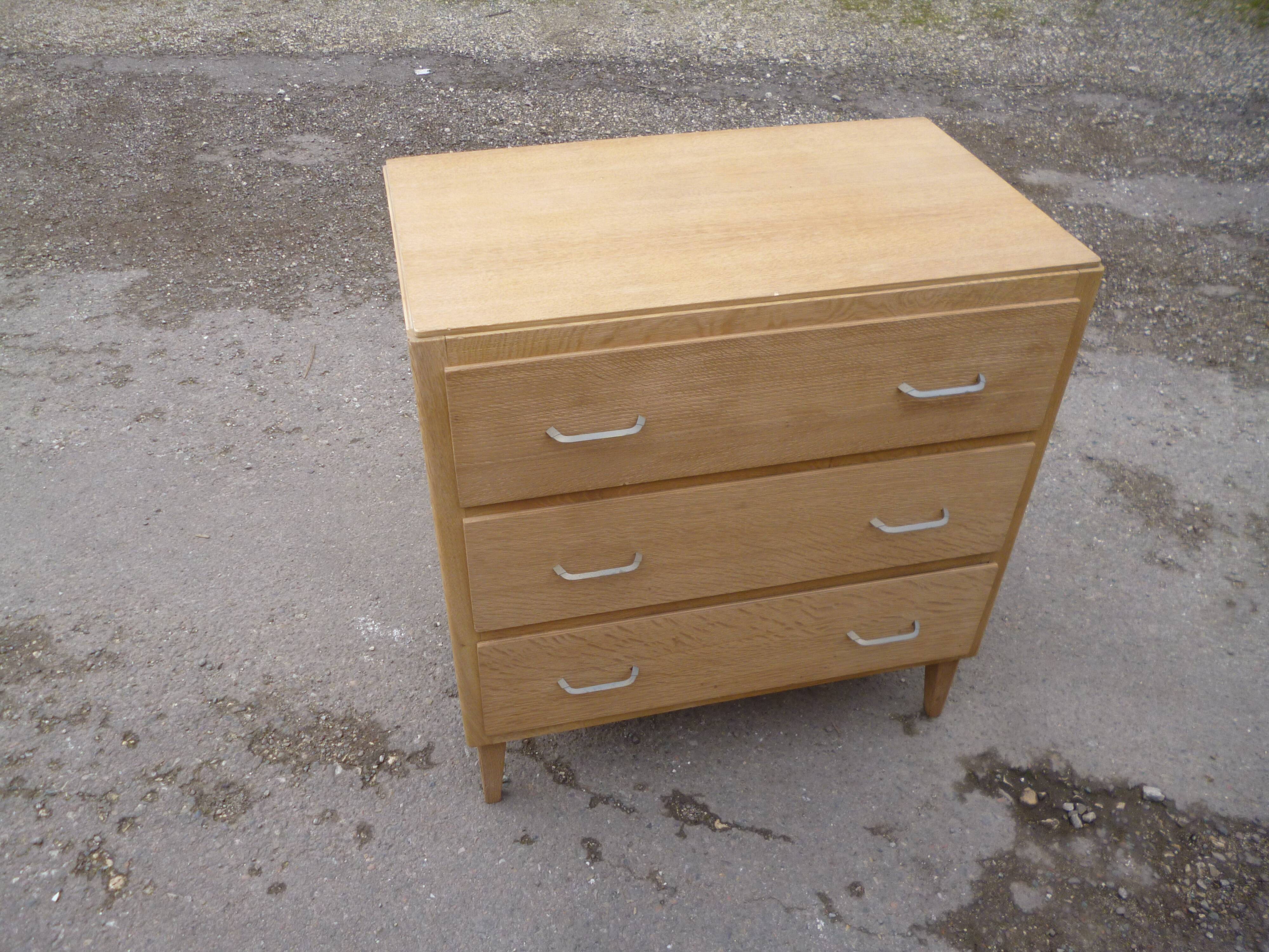 60 year oak chest of drawers