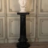 Column in green serpentine marble, circa 1880