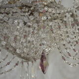 Balloon XIX th century crystal chandelier