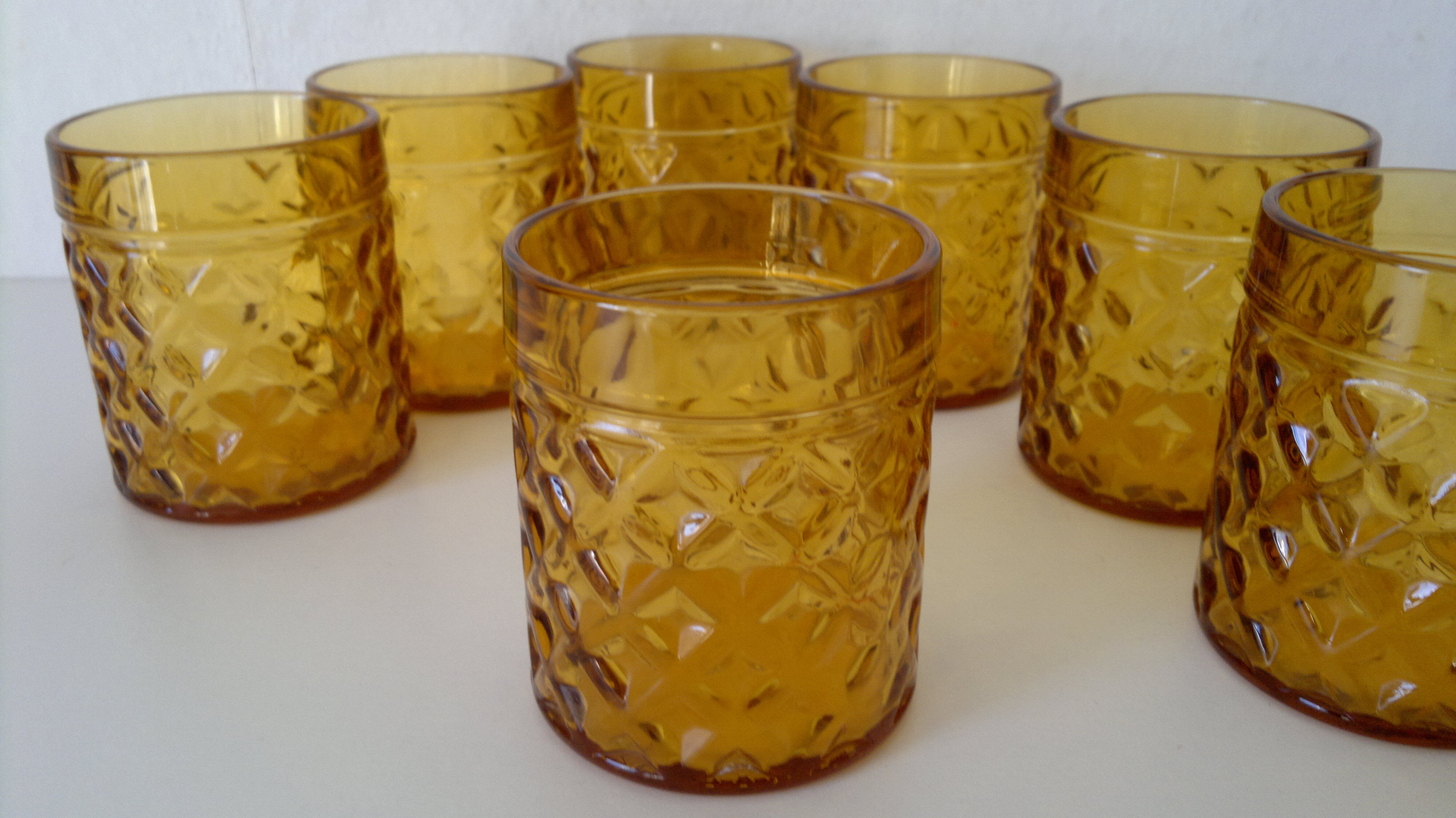Set of seven drinks pineapple vintage