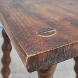 Solid wood tripod stool