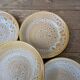 Set of 6 deep plates in stoneware Niderviller model Fauve from the 1960s.