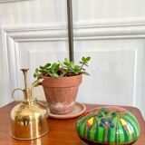 Vintage box decoration flowers in boiled cardboard