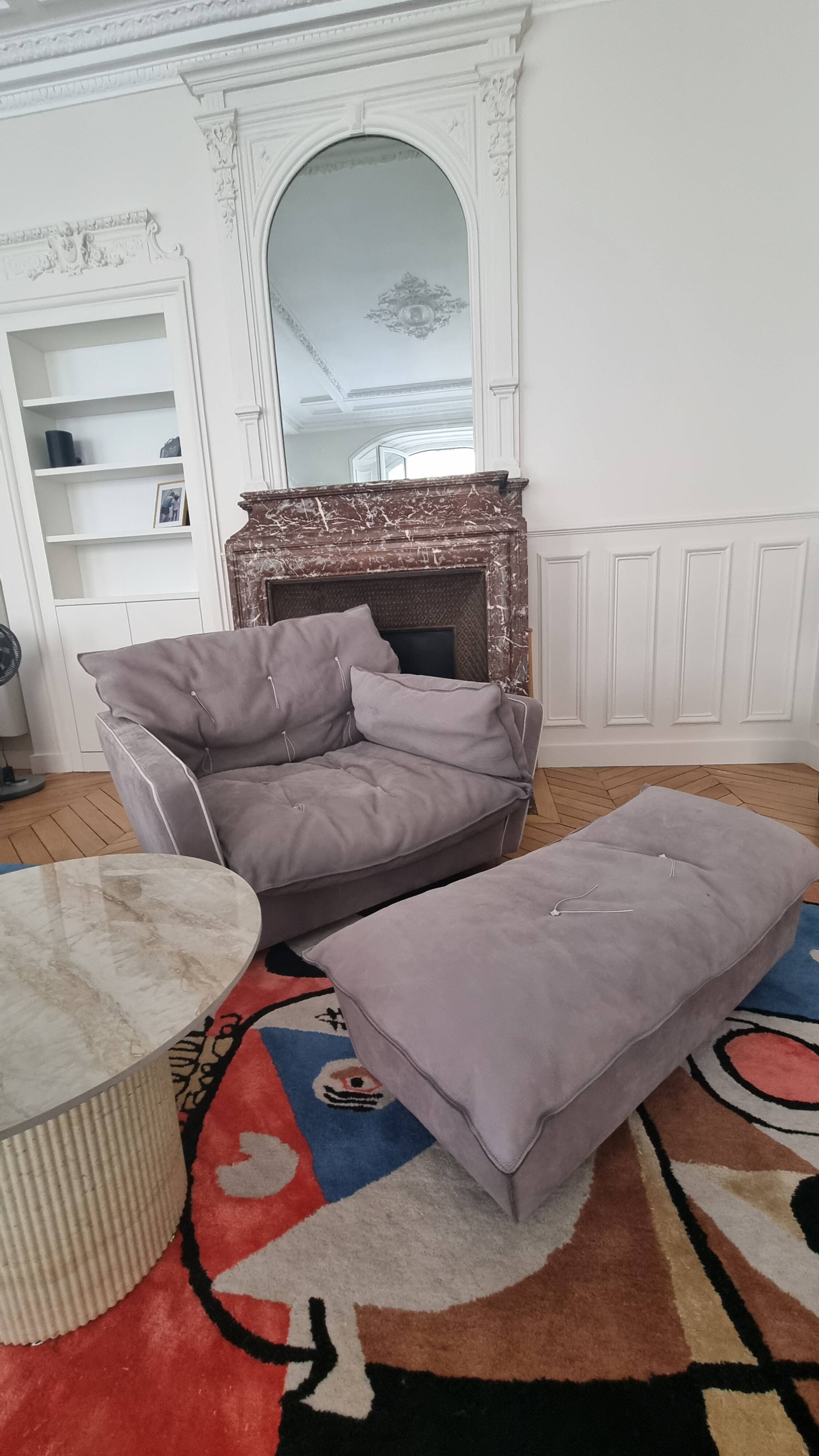 Sorrento Baxter Taupe Grey Armchair