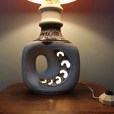 Fat Lav perforated ceramic lamp - vintage 1970
